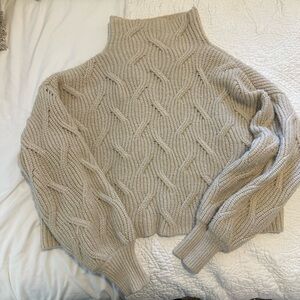 Cozy Cable Knit Sweater - Cream